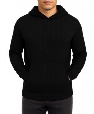 Men's Waffle Knit Thermal Pull-On Hoodie
