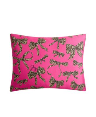 Plush Reversible Cheetah Bows 4-Pc. Comforter Set, King