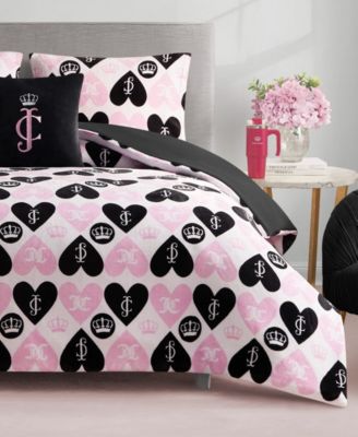 Plush Reversible Queen Heart Logo 3-Pc. Comforter Set, Twin/Twin XL