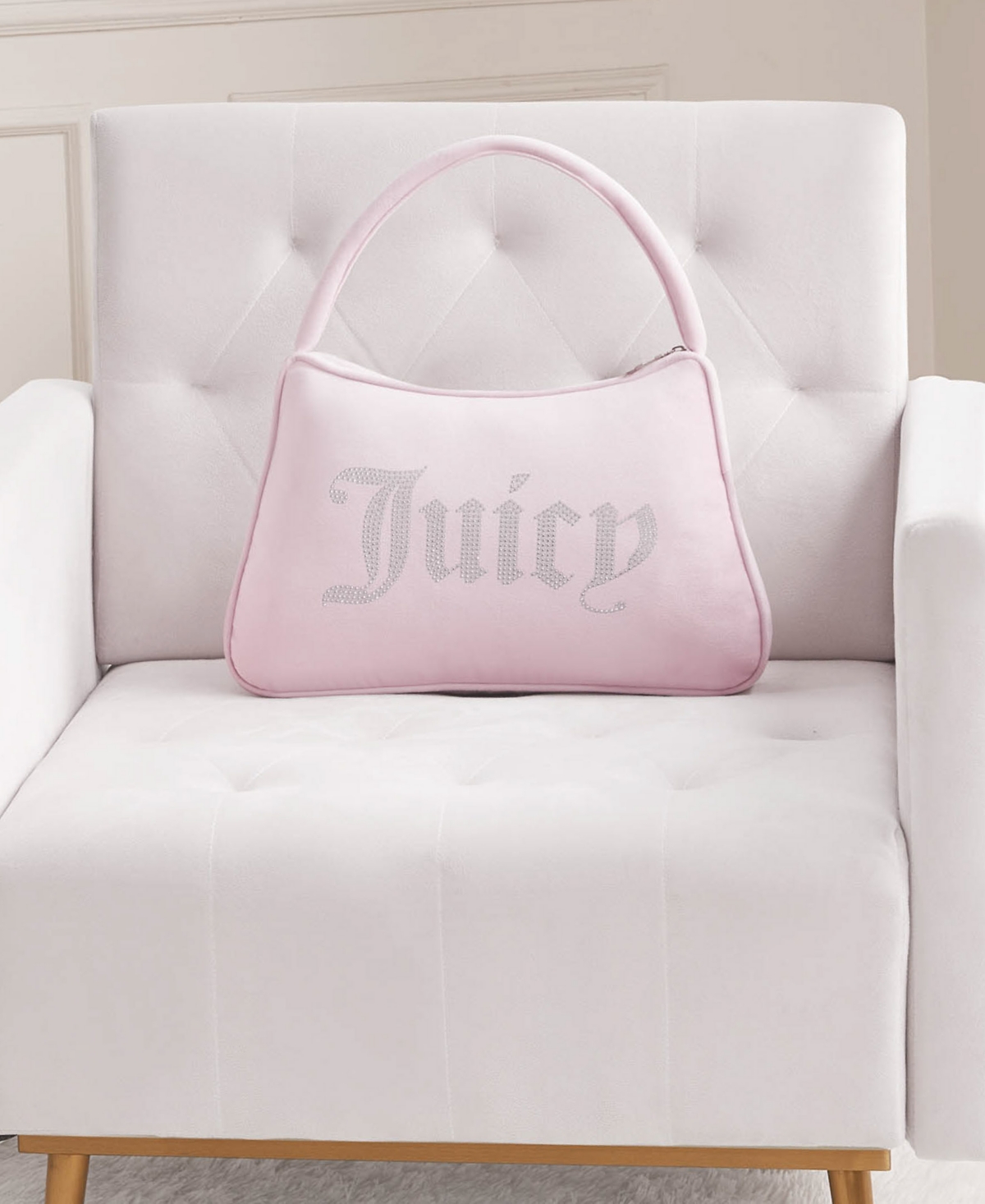 Juicy Couture Purse Shaped Decorative Pillow, 10" x 16"