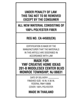 Royal Crowns Decorative Pillow, 16" x 36"