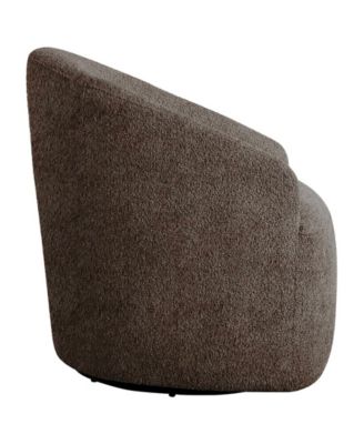 30" Boucle Upholstery 360 Degree Swivel Chair
