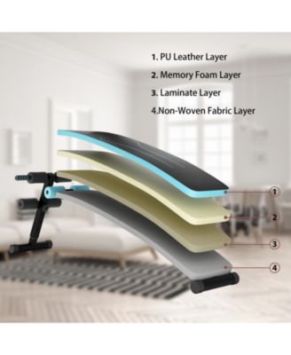 Folding Weight Bench Adjustable Sit-up Board Workout Slant Bench