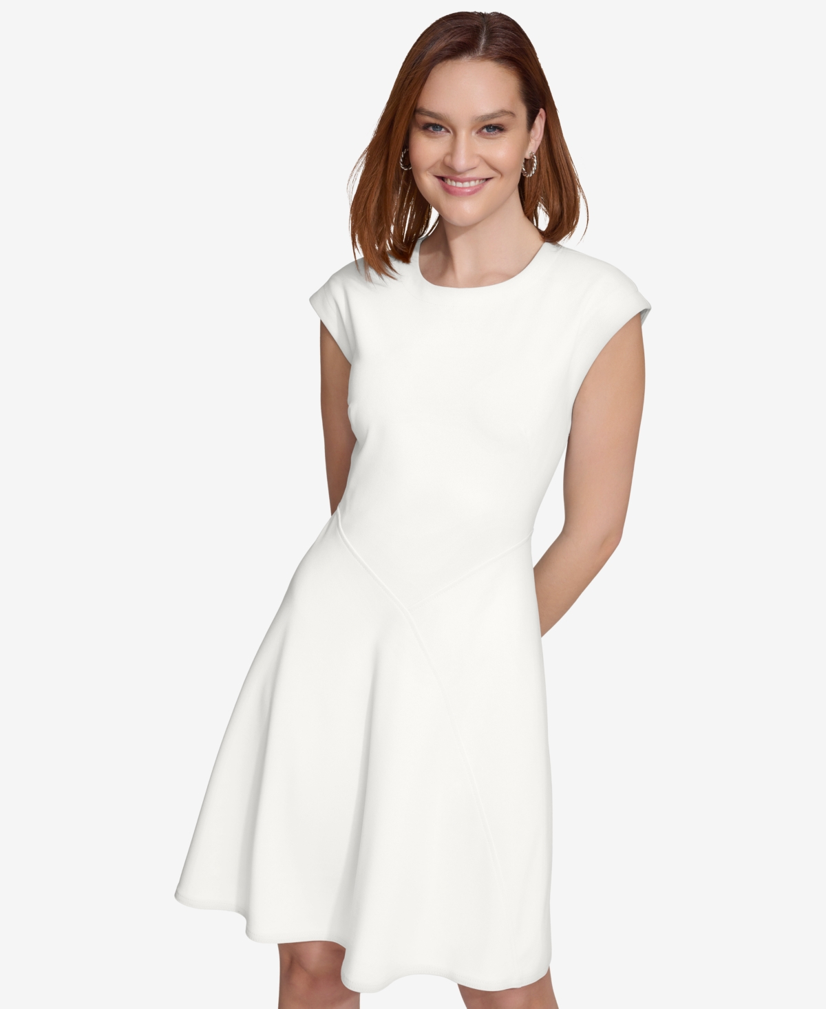 Calvin Klein Women's Crewneck Short-Sleeve Dress