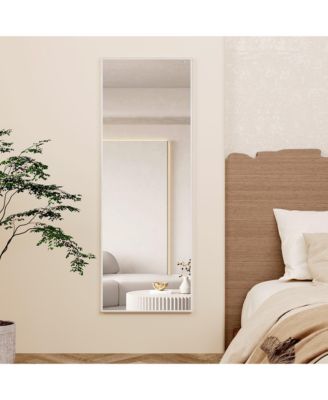47" Wall & Door Mounted Full-Length Mirror, Slim Design