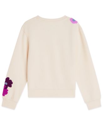Girls' 7-16 Fashion Long-Sleeve Pull-On Sweatshirt