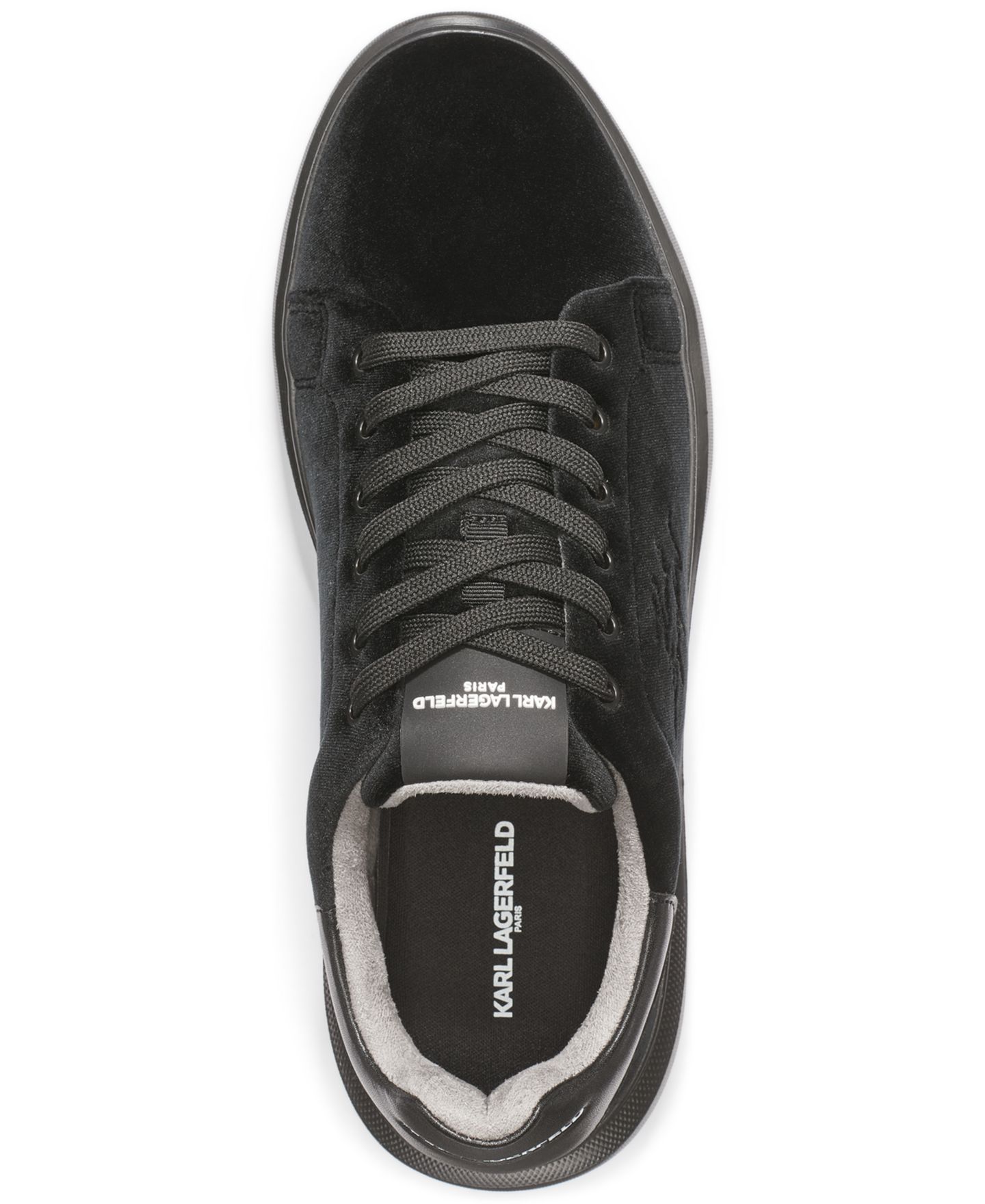 Мужские кроссовки KARL LAGERFELD PARIS Round Toe, цвет: Чёрный — фото 4