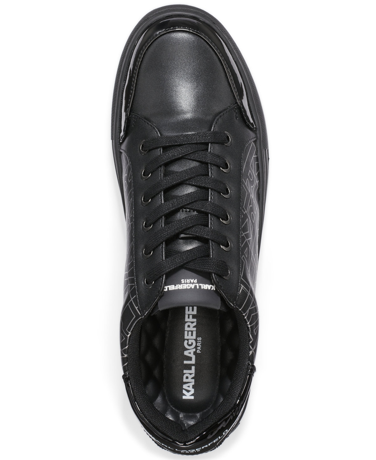 Karl Lagerfeld Paris Men's Leather Detailing Sneakers