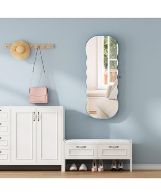 LED Mirror Jewelry Cabinet with Lockable Storage Organizer