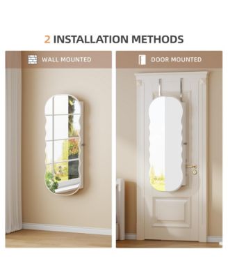 LED Mirror Jewelry Cabinet with Lockable Storage Organizer