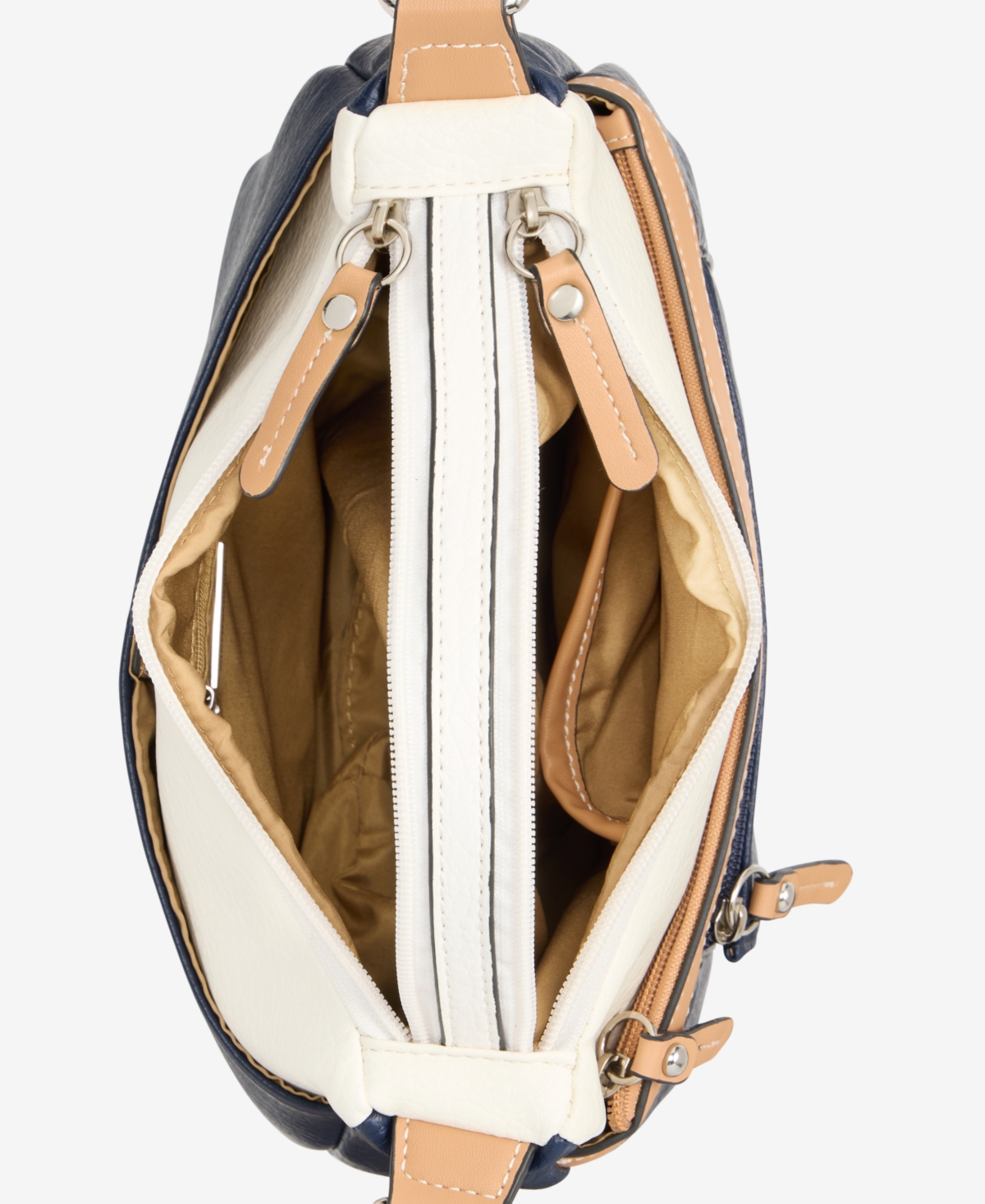 Giani Bernini Small Color Block Hobo Bag, Macy's Exclusive In Blue