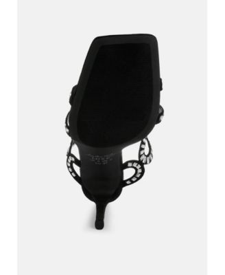 Womens Romashka Cut Out Detail Stiletto Heel