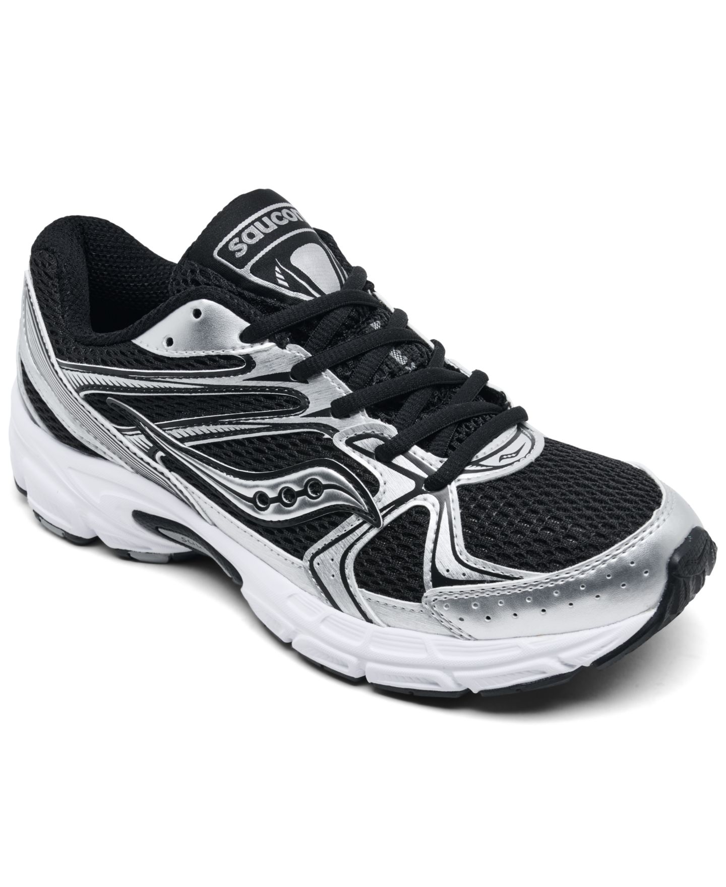 Женские кроссовки Saucony Ride Millennium Casual, цвет: Чёрный / Серебристый — фото 1