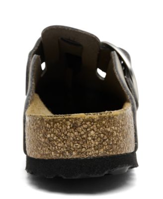 Women's Boston Big Buckle Nubuck Leather Clogs from Finish Line