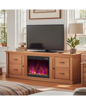 18 Inch 1500W Electric Fireplace Insert with Remote Control