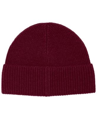 Men's Solid Flag Bear Beanie Hat