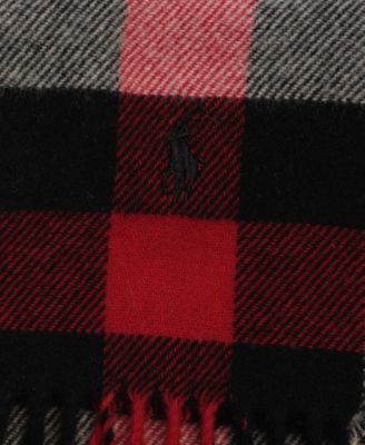 Men's Woolen Plaid Scarf