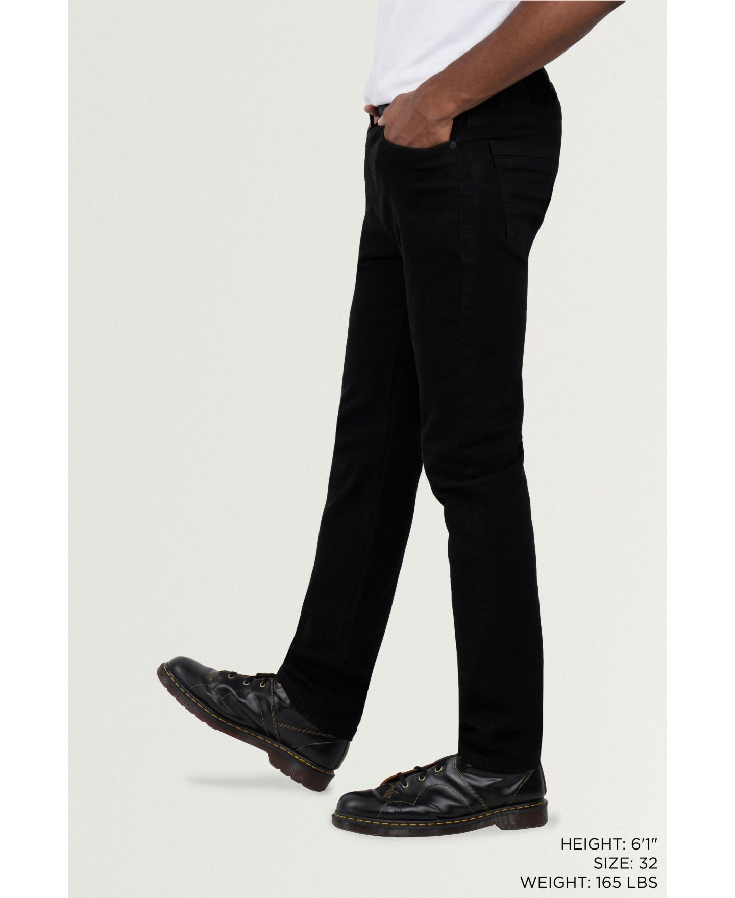 Мужские джинсы SPRING + MERCER Super Soft Slim Fit, цвет: Угольно-чёрный — фото 6