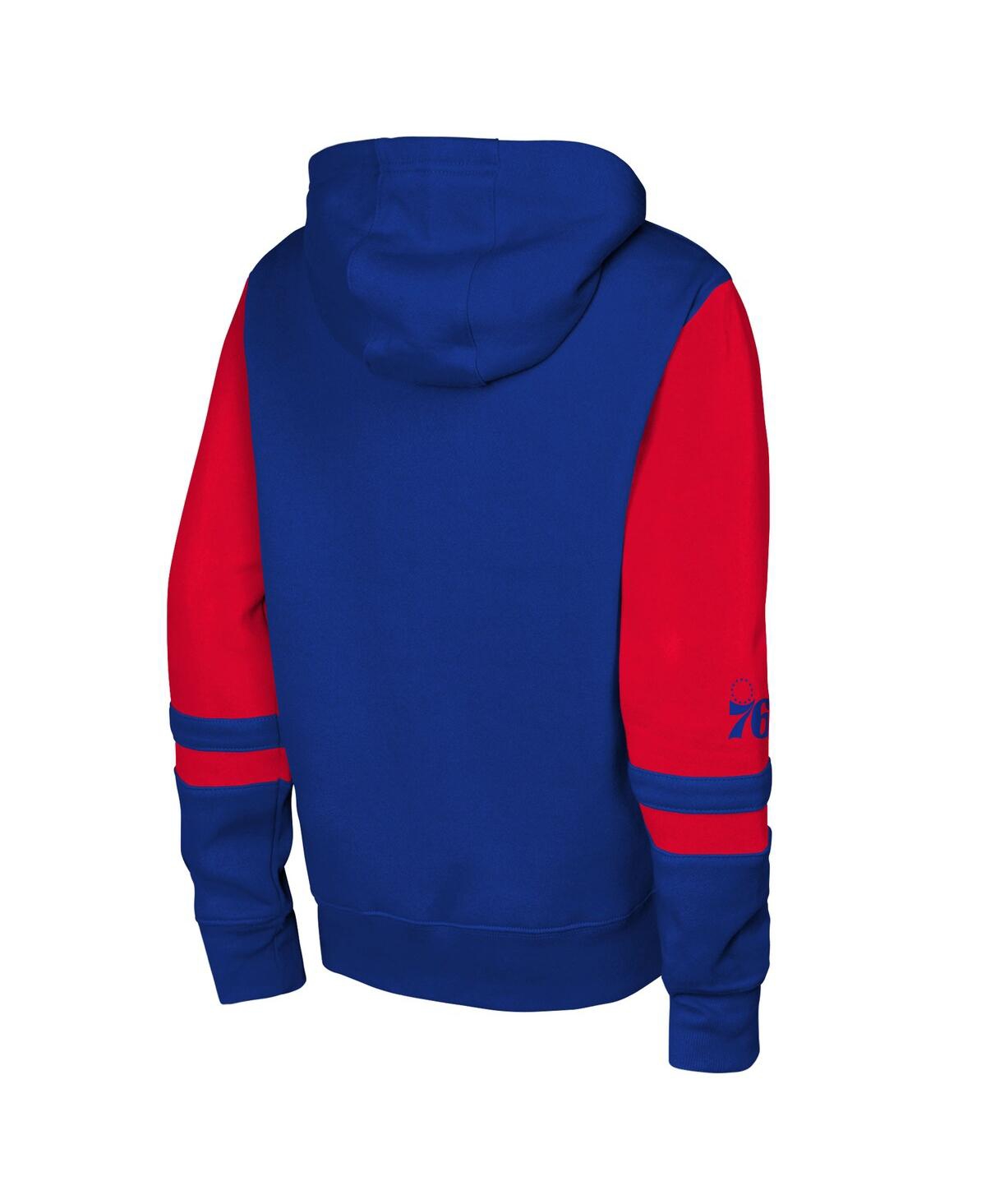 Outerstuff Big Boys And Girls Royal Philadelphia 76ers Straight To The League Full-zip Hoodie In Blue