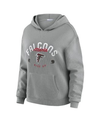 WEAR by Erin Andrews - Women's 2-Piece Gray Atlanta Falcons Waffle-Knit Long-Sleeve Hoodie and Lounge Pant Set