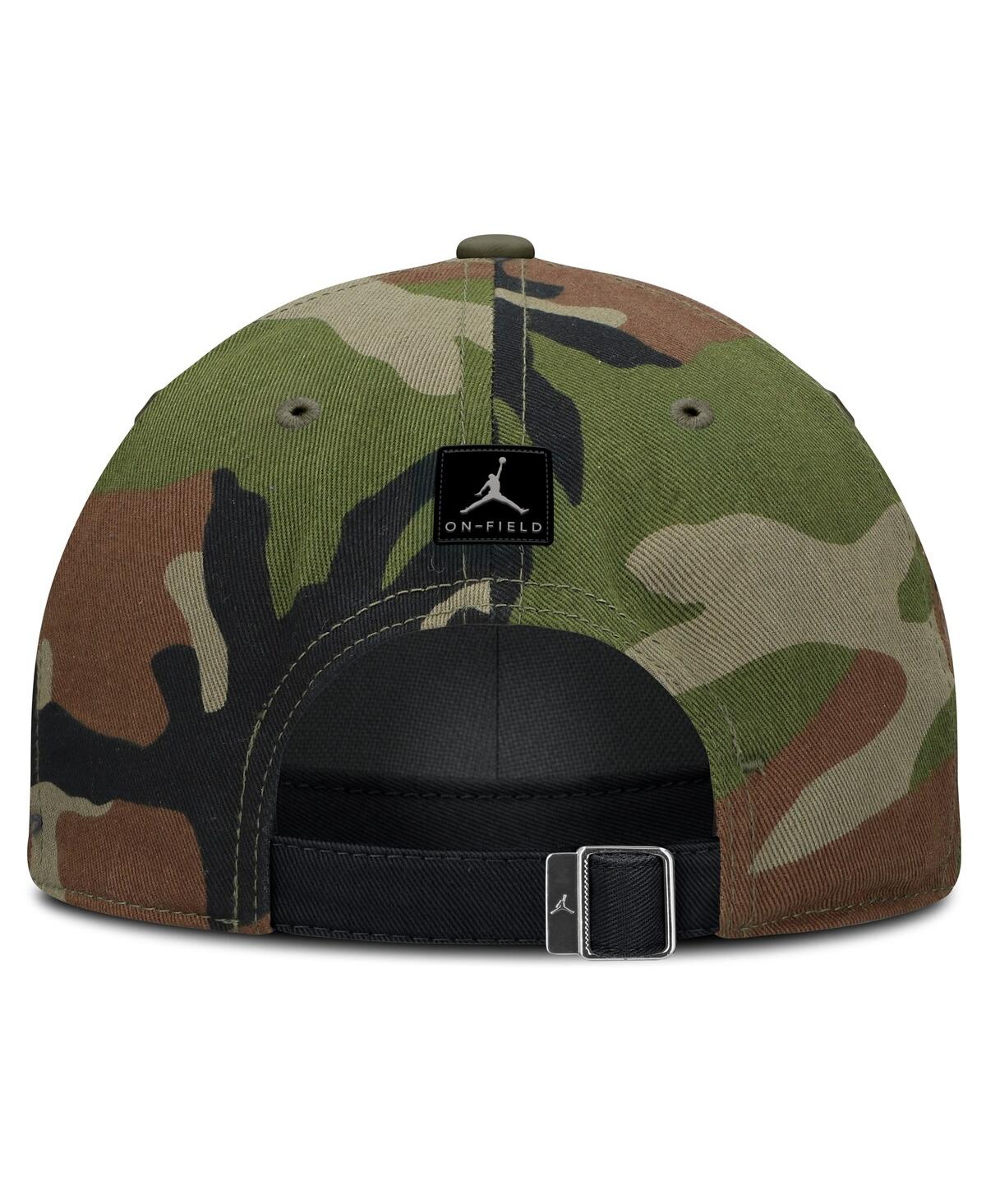 Jordan Men's Black/camo Oklahoma Sooners 2025 Military Appreciation Club Adjustable Hat In Black