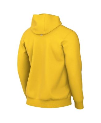 Men's Gold Los Angeles Lakers Sportswear Essential Wordmark Club Hoodie