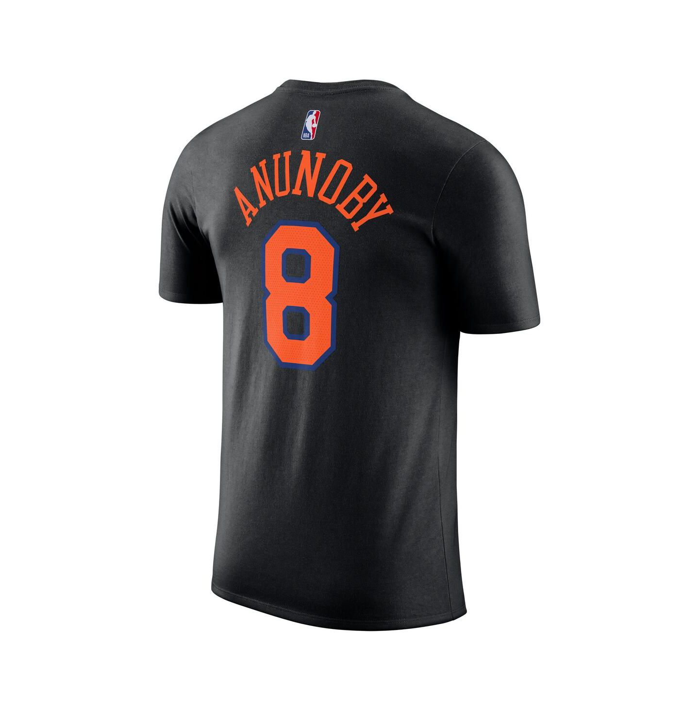 Футболка Jordan OG Anunoby Black New York Knicks Name & Number — фото 3
