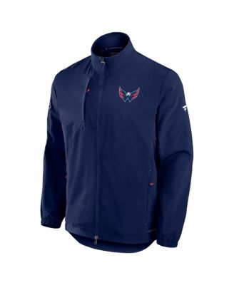 Men's Navy Washington Capitals Authentic Pro Rink Full-Zip Coaches Jacket