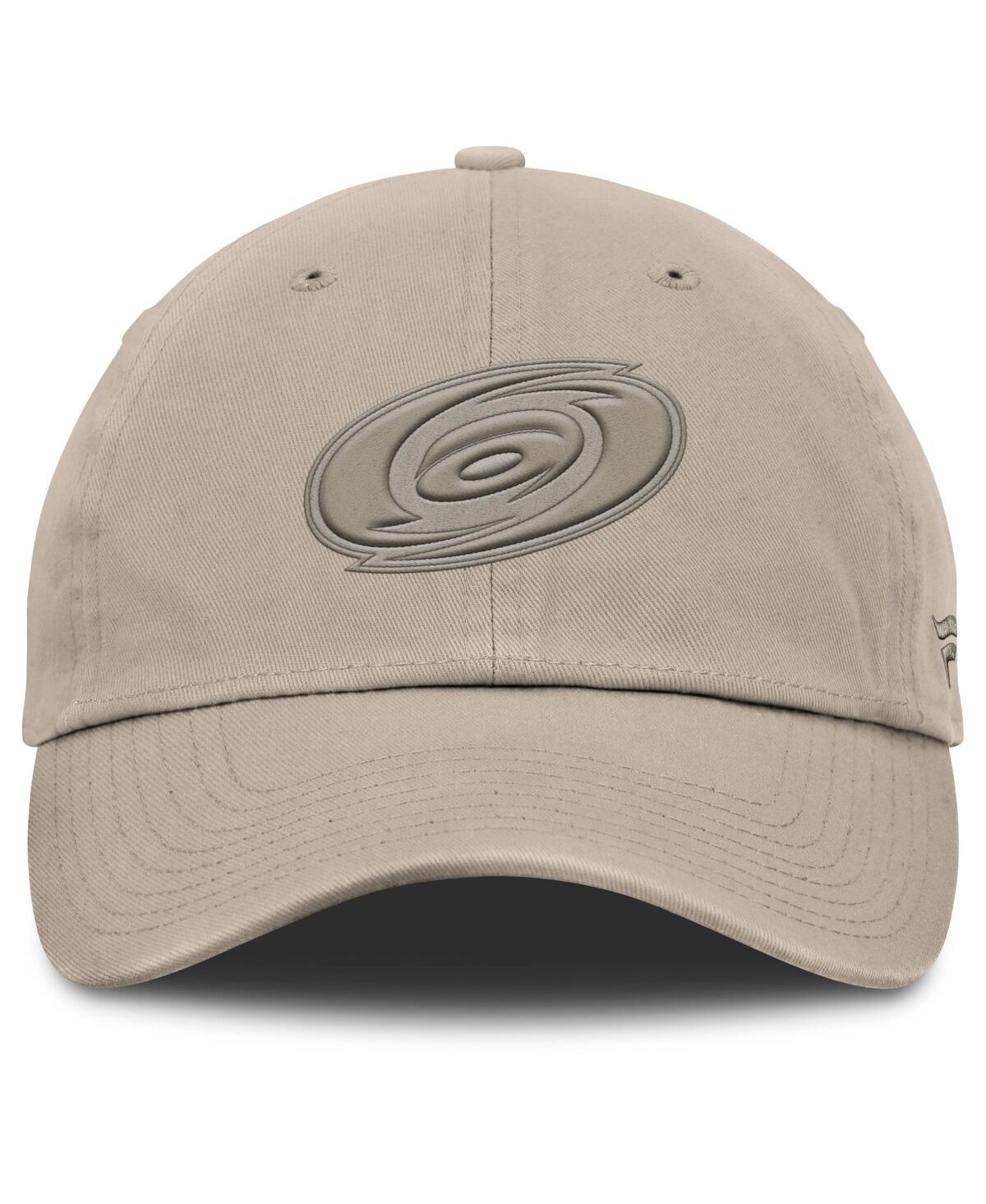 Fanatics Men's Tan Carolina Hurricanes Authentic Pro Road Adjustable Hat