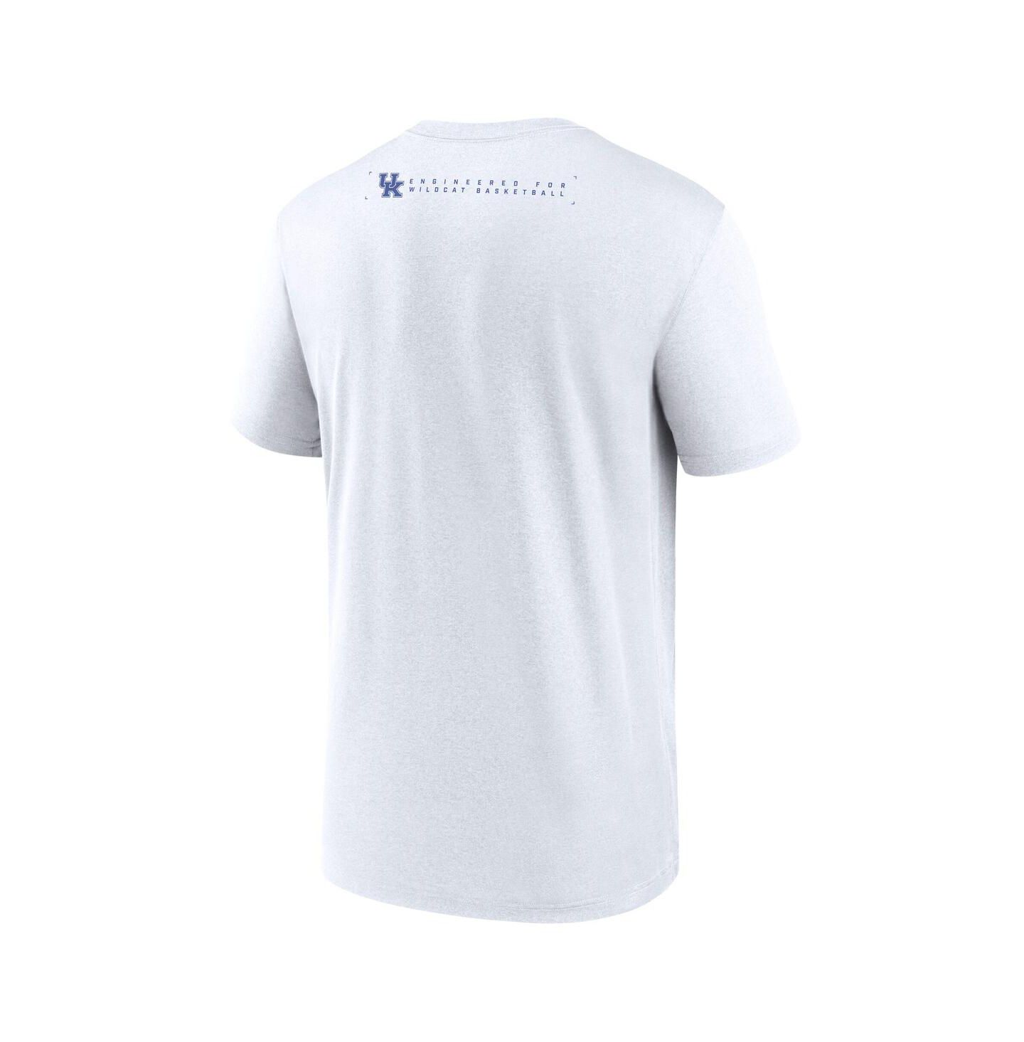 Мужская футболка Nike White Kentucky Wildcats 2025 Courtside Basketball Legend Dri-FIT — фото 3