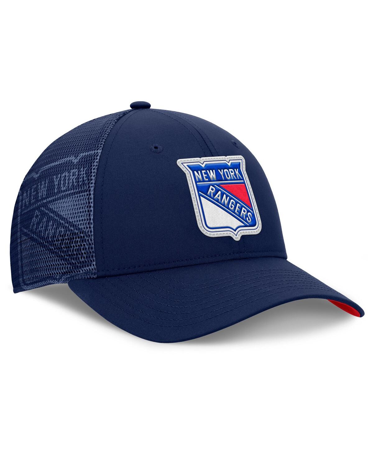 Fanatics Men's Navy New York Rangers Authentic Pro Home Ice Trucker Adjustable Hat