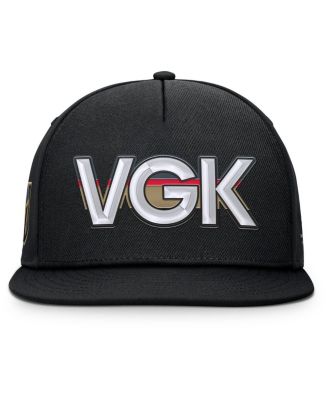 Men's Black Vegas Golden Knights Authentic Pro Rink Team Code Snapback Hat