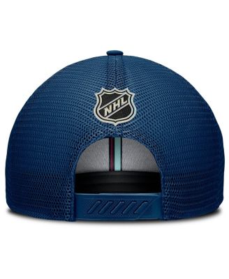 Men's Deep Sea Blue Seattle Kraken Authentic Pro Home Ice Trucker Adjustable Hat