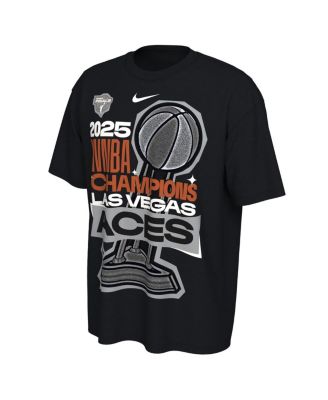 Men's and Women's Black Las Vegas Aces 2025 WNBA Finals Champions Locker Room Authentic T-Shirt