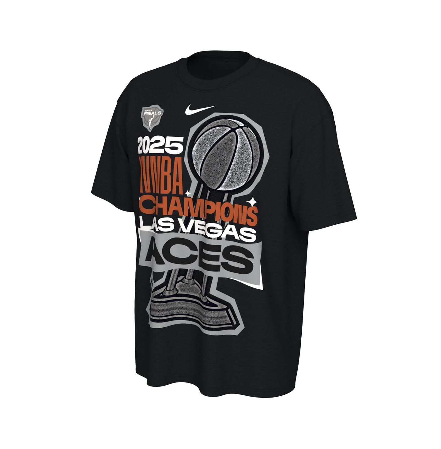 Футболка Nike Black Las Vegas Aces 2025 WNBA Finals Champions Locker Room Authentic — фото 2