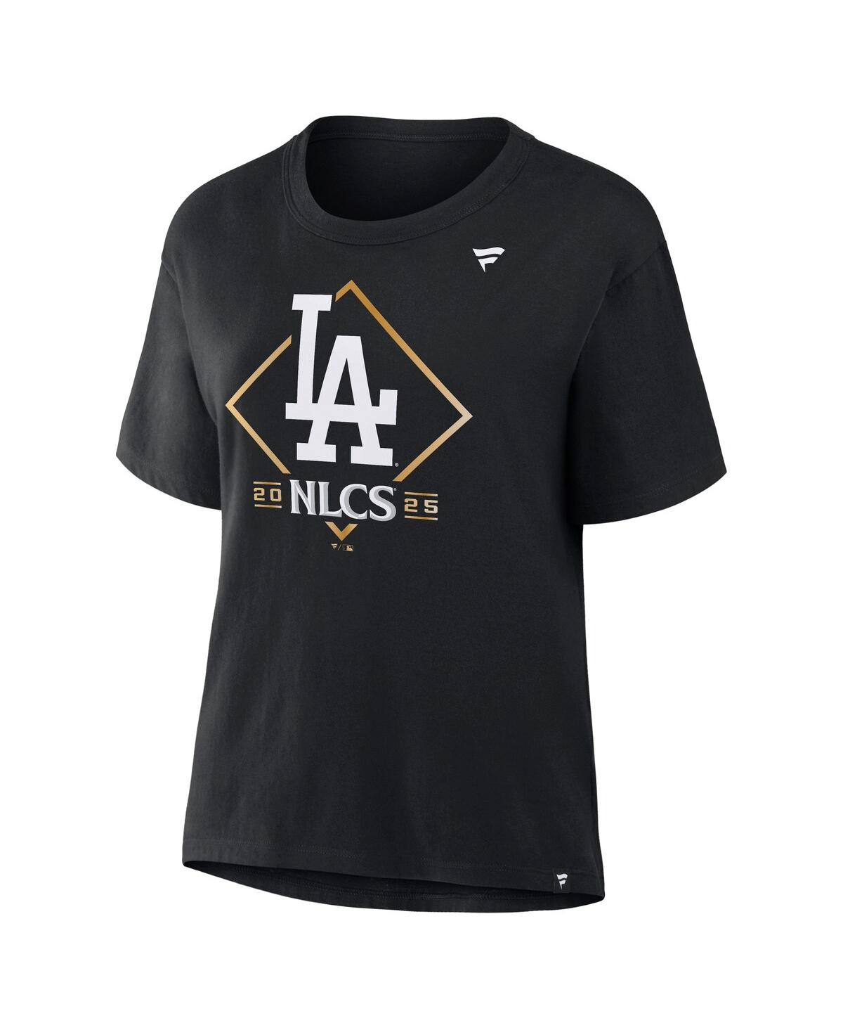 Fanatics Women's Black Los Angeles Dodgers 2025 National League Division Series Champions Locker Room T-shirt In Black