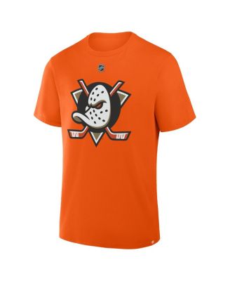 Men's Chris Kreider Orange Anaheim Ducks Authentic Stack Name Number T-Shirt