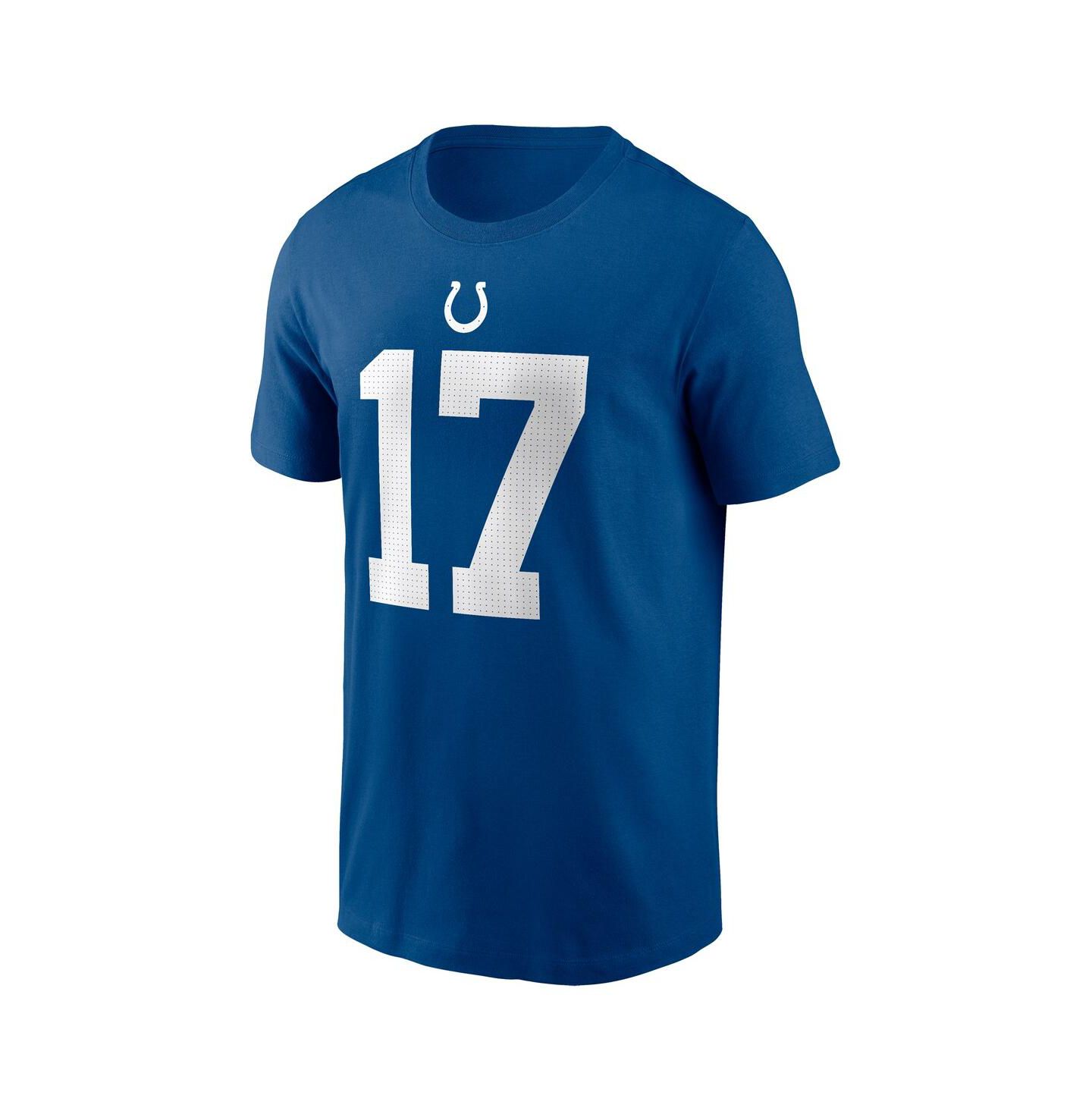 Мужская футболка Nike Daniel Jones Royal Indianapolis Colts Name & Number — фото 2
