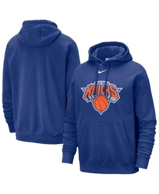 Nike - Men's Blue New York Knicks Essential Logo Club Pullover Hoodie