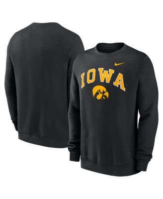 Nike - Men's Black Iowa Hawkeyes Arch Pullover Sweatshirt
