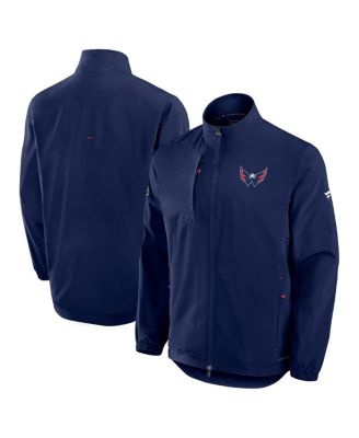 Fanatics - Men's Navy Washington Capitals Authentic Pro Rink Full-Zip Coaches Jacket