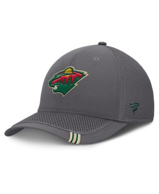 Fanatics - Men's Gray Minnesota Wild Clincher Team Stripes Flex Hat