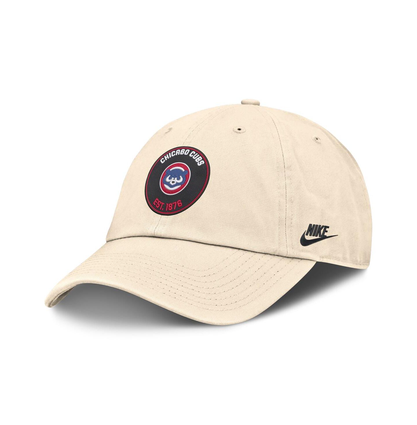 Мужская кепка Nike Natural Chicago Cubs Cooperstown Collection Club Adjustable Hat — фото 1