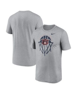 Nike - Men's Gray Auburn Tigers Basketball Icon Legend T-Shirt