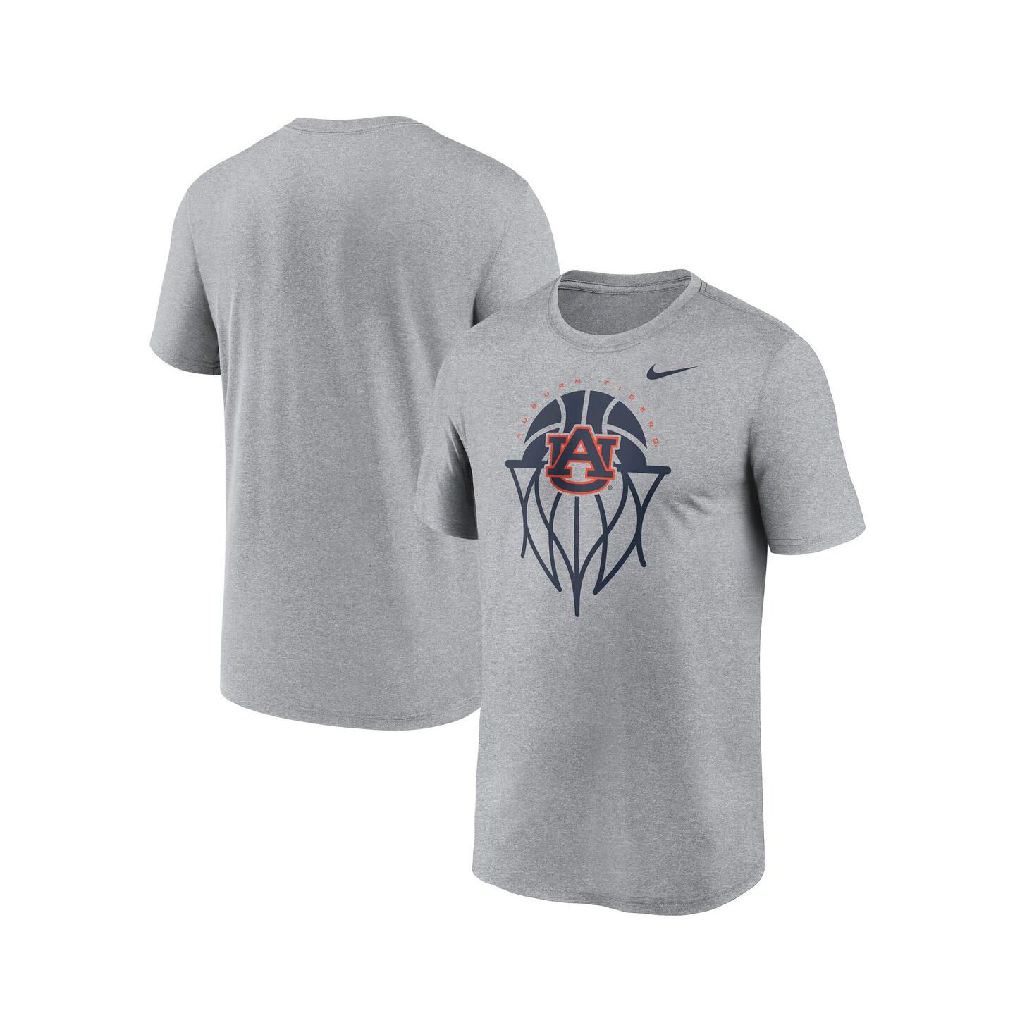Мужская футболка Nike Gray Auburn Tigers Basketball Icon Legend — фото 1