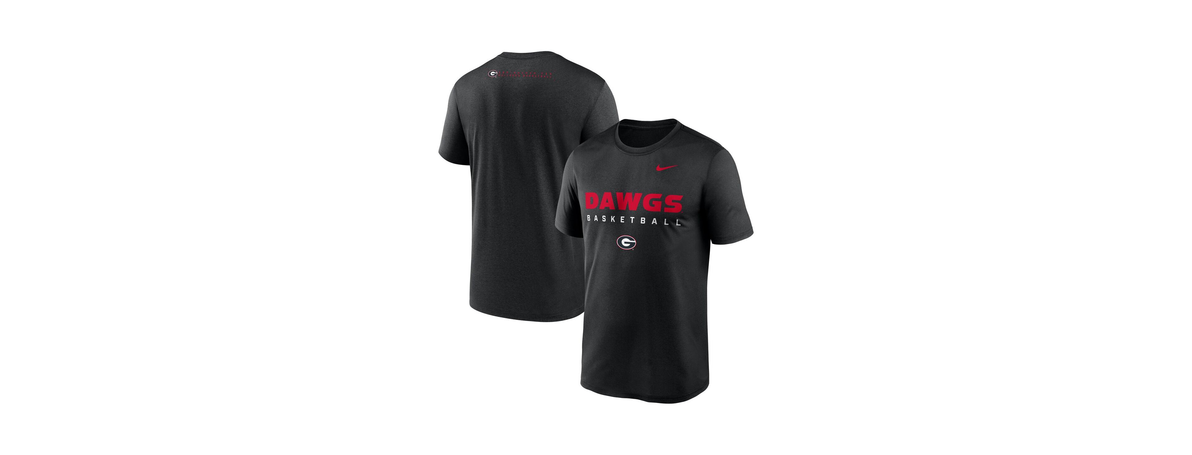 Nike Men's Black Georgia Bulldogs 2025 Courtside Basketball Legend Dri-fit T-Shirt
