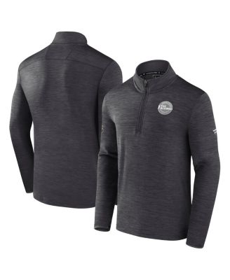 Fanatics - Men's Charcoal NHL Authentic Pro The Alumni Quarter-Zip Top
