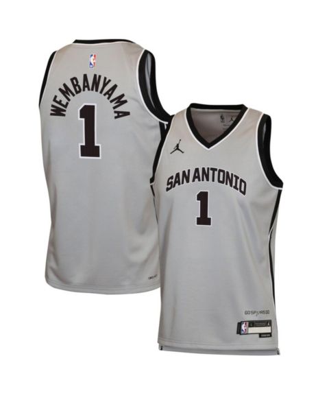 Детское джерси Jordan Victor Wembanyama San Antonio Spurs Swingman, Silver