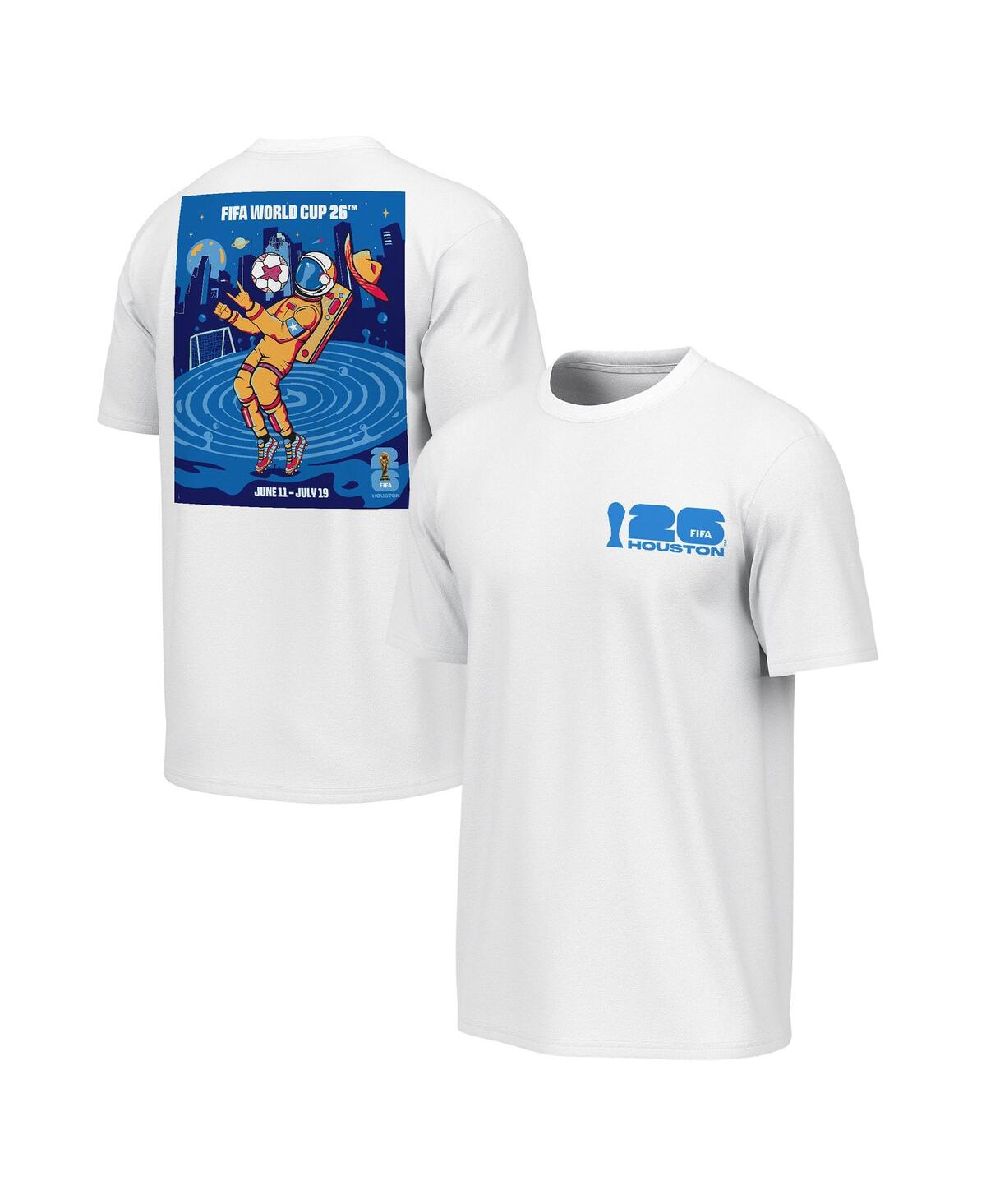 Outerstuff Men's White 2026 Fifa World Cup Houston Host City Poster Graphic T-Shirt