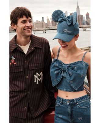Plus Size Denim Minnie Mouse Bow Top Embellished with Crystals by Swarovski&reg;, Macy's Exclusive